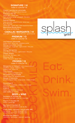 signature | 14 cadillac margarita | 14 premium | 13