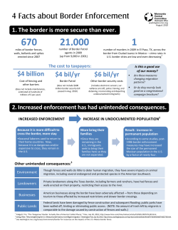4 Facts about Border Enforcement