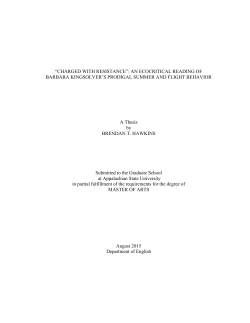 “CHARGED WITH RESISTANCE”: AN ECOCRITICAL