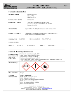 Safety Data Sheet - PACE Technologies