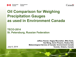 Oil Comparison for Weighing Precipitation Gauges