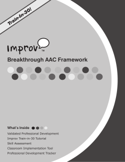 Improv Train-in-30 - Don Johnston Inc.