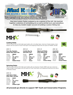 SAF Student Rod building kits - Student Angler Federation High