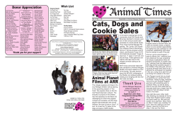 Cats, Dogs and Cookie Sales