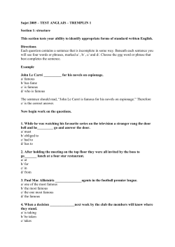 Sujet 2005 &ndash; TEST ANGLAIS &ndash; TREMPLIN 1 Section 1 - PGE