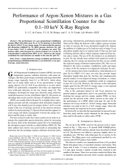 Performance of Argon-Xenon Mixtures in a Gas