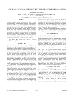 linear and nonlinear dimensionality reduction for