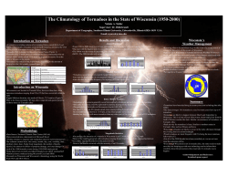 The Climatology of Tornadoes in the State of Wisconsin (1950