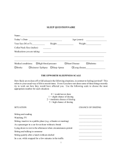sleep questionnaire