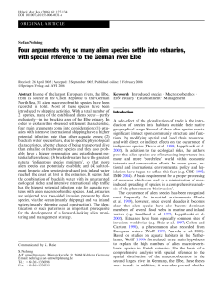 Four arguments why so many alien species settle into