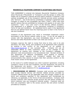 Acceptable Use Policies