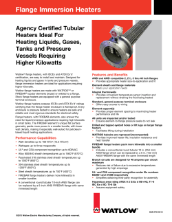 Flange Immersion Heaters