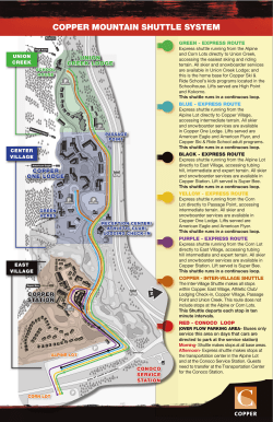 COPPER MOUNTAIN SHUTTLE SYSTEM