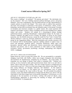 ConnCourses Offered in Spring 2017