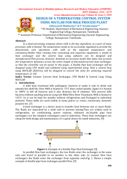 design of a temperature control system using matlab for milk process
