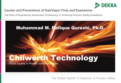 Causes and Preventions of Gas/Vapor Fires and