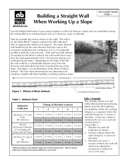 Building a Straight Wall When Dealing With a Slope