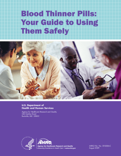 Blood Thinner Pills: Your Guide to Using Them Safely