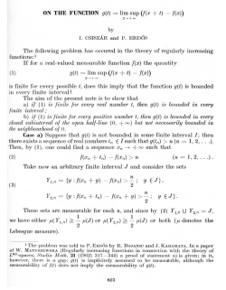 ON THE FUNCTION q(t) = lim sup (f (x + t) -