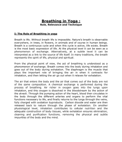 Breathing in Yoga