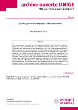 Article - Archive ouverte UNIGE
