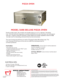model 560b deluxe pizza oven