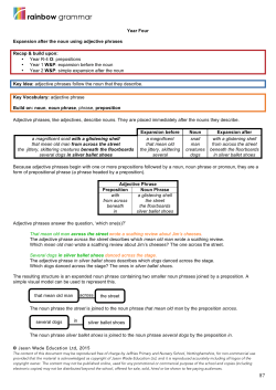 rainbow grammar - Sutton Road Primary and Nursery School