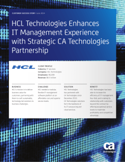 HCL Technologies Enhances IT Management