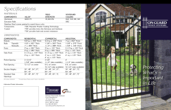 OnGuard Brochure - Fences By Dente