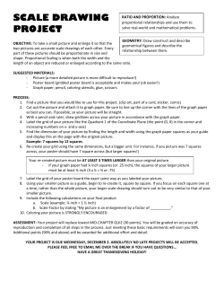 SCALE DRAWING PROJECT