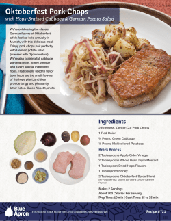 Oktoberfest Pork Chops