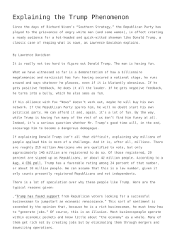 Explaining the Trump Phenomenon