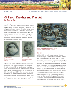 Of Pencil Drawing and Fine Art