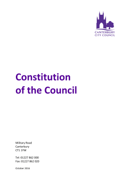 Constitution of the Council