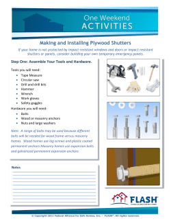 Making and Installing Plywood Shutters