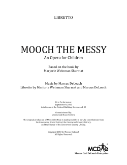 Libretto - Marcus DeLoach