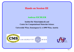 Hands-on Session 3