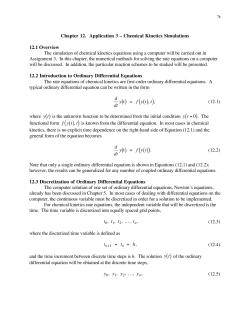Chapter 12 - Illinois State Chemistry
