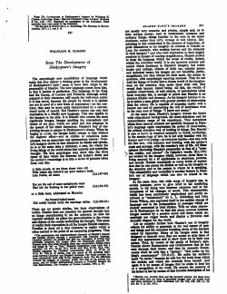 from The Development of Shakespeare`s Imagery