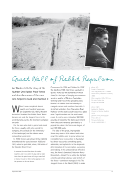 Great Wall of Rabbit Repulsion - Arthur Upfield Publishing Site