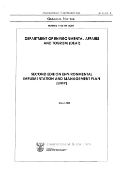 Environmental Implementation and Management Plan