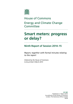 Smart meters: progress or delay?