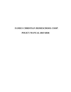 Policies - Homeschool