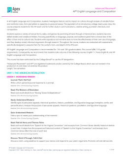 AP English Language and Composition