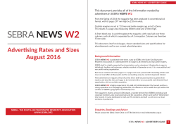 sebra news w2 - SEBRA &ndash; The South