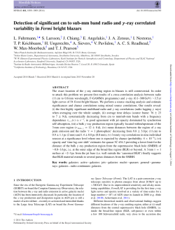 Detection of significant cm to sub-mm band radio and γ