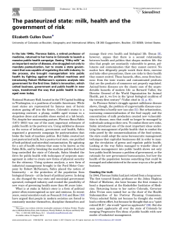 The pasteurized state - Elizabeth Cullen Dunn