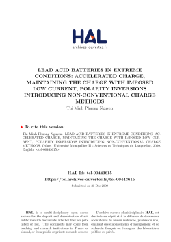 lead acid batteries in extreme conditions: accelerated charge