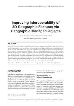 Improving Interoperability of 3D Geographic Features via