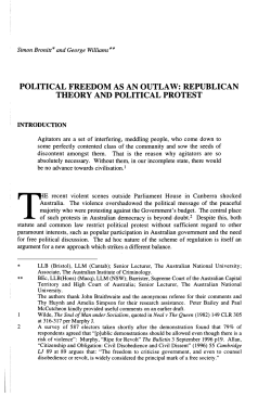 political freedom as an outlaw: republican theory and